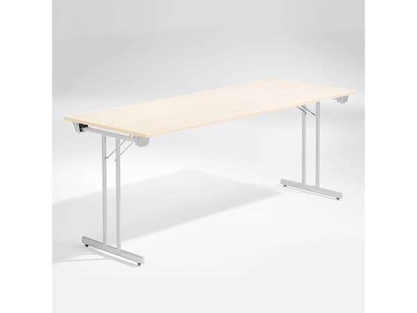 Bord Dinner, Birk 1800x800 mm, Alugråt understel