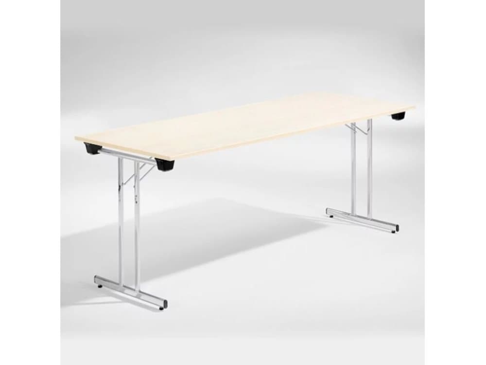 Bord Dinner, Birk 1800x800 mm, Krom understel