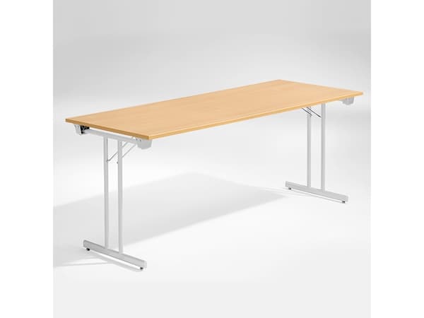 Bord Dinner, Bøk 1800x800 mm, Alugråt understel