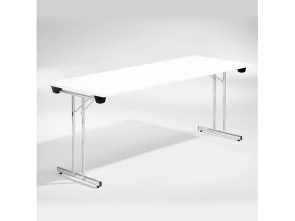 Bord Dinner, Hvid 1800x800 mm, Krom understel