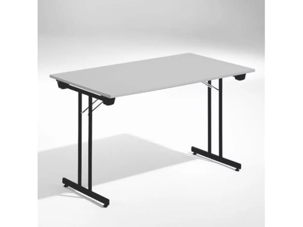 Bord Dinner, Lys grå 1200x800 mm, Sort understel