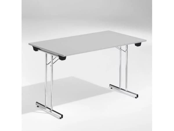 Pöytäillallinen, vaaleanharmaa 1200x800 mm, kromijalusta