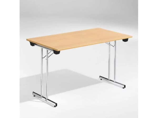 Bord Dinner, Bøk 1200x800 mm, Krom understel