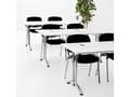 Miniatyrbilde 3 av 5: Bord Joanna, Hvid 1400x800 mm, Krom understel