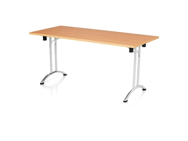 Pöytä Joanna, pyökki 1600x800 mm, kromijalusta