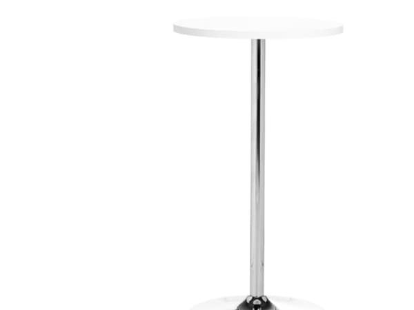 Pöytä Sky Ø600 mm Valkoinen Kromi runko