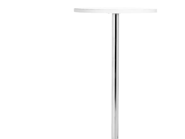 Pöytä Sky Ø600 mm Valkoinen Kromi runko