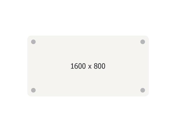 Skrivebord DNA, Bøg 1600x800 mm I-ben/Alugrå