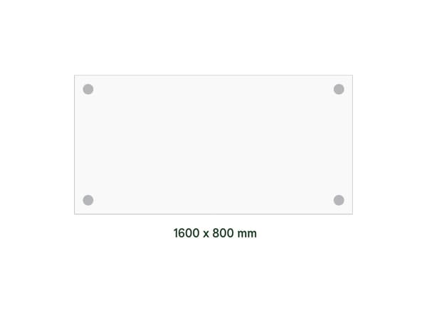 Skrivebord DNA, Bøg 1600x800 mm I-ben/Alugrå