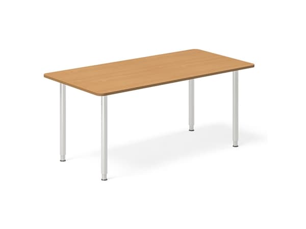 Pöytä DNA, pyökki 1600x800 mm I-jalka/Alu harmaa