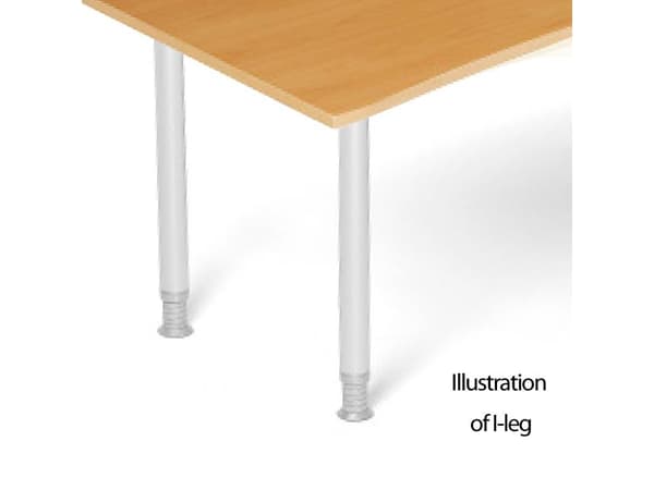 Skrivebord DNA, Bøg 1600x1200 mm Venstre I-ben/Alugrå