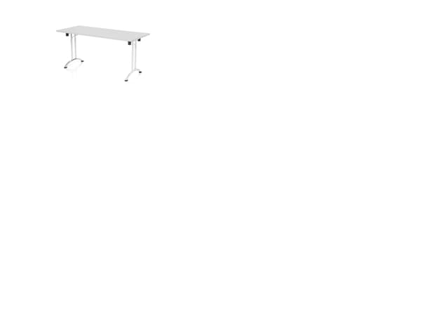 Bord Joanna, Lysgrå 1600x800 mm, Krom understel