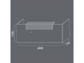 Miniatyrbilde 5 av 5: Reception DNA Antracit 2600 mm, Fast bordplade