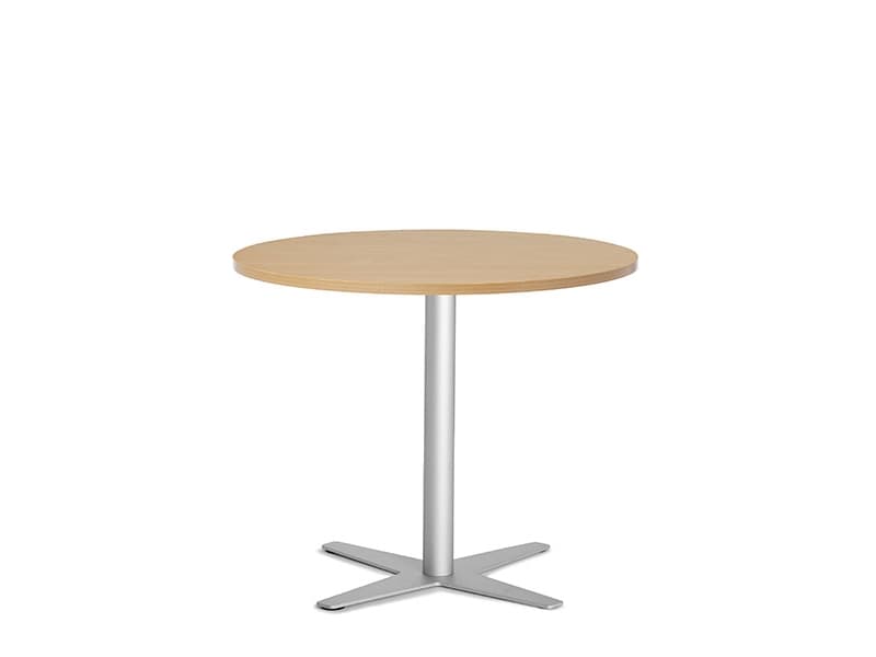 Bord Amy Ø650 mm H752 mm, Bøg laminat Alugråt understel