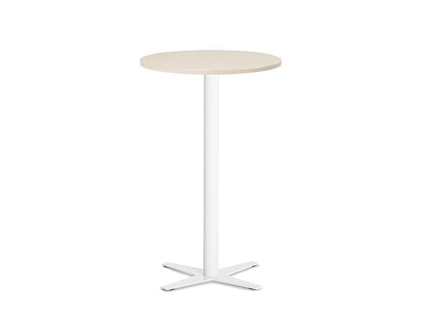 Bord Amy Ø650mm H1050mm Björklaminat Vit ram