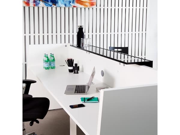 Reception DNA White 2600 mm, fast bordsskiva