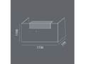 Miniatyrbilde 4 av 5: Reception DNA Hvid 1730 mm, Fast bordplade