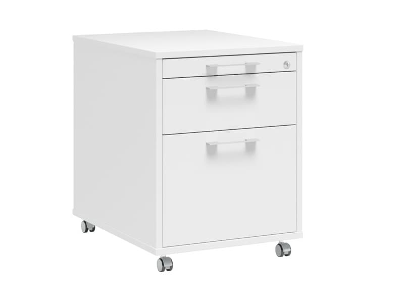 Lådsektion DNA, 458x580x595 mm Vit, 3 lådor