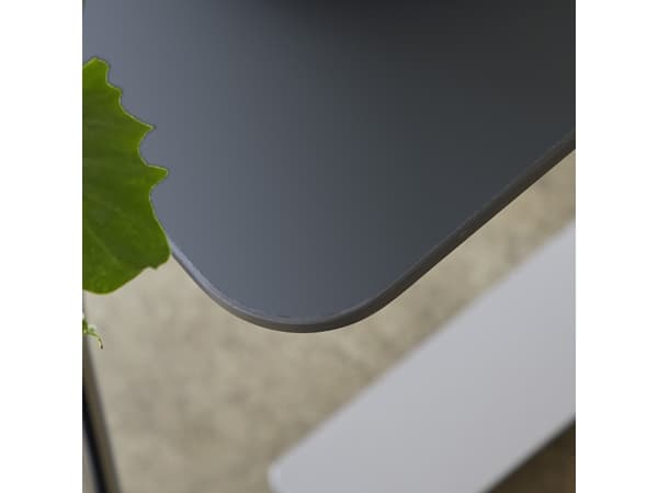 Skrivebord DNA, Antracit 1600x800 mm I-ben/Alugrå