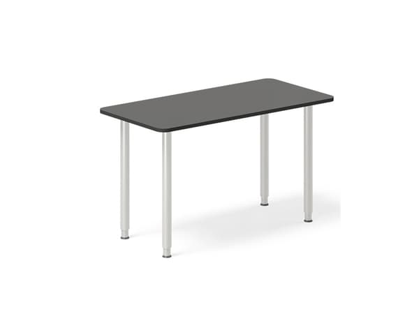 Skrivebord DNA, Antracit 1600x800 mm I-ben/Alugrå