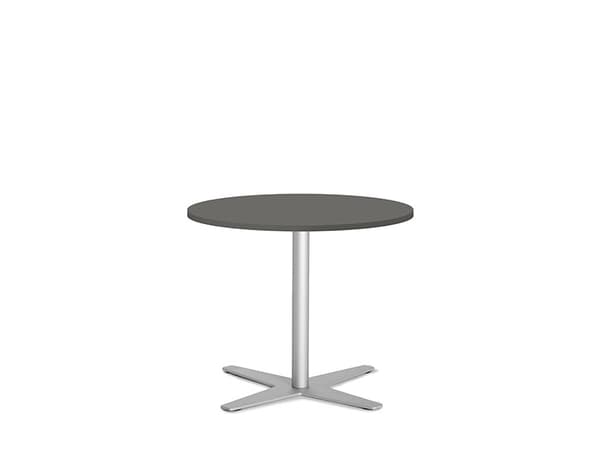 Bord Amy Ø650 H582 mm, Antracit laminat Alugråt understel