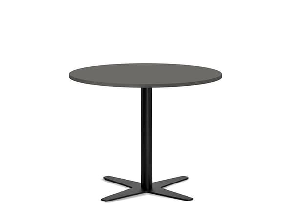Bord Amy Ø650 H720 mm, Antracit laminat Alugråt understel