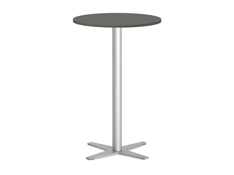 Bord Amy Ø650 H1050 mm, Antracit laminat Hvidt understel