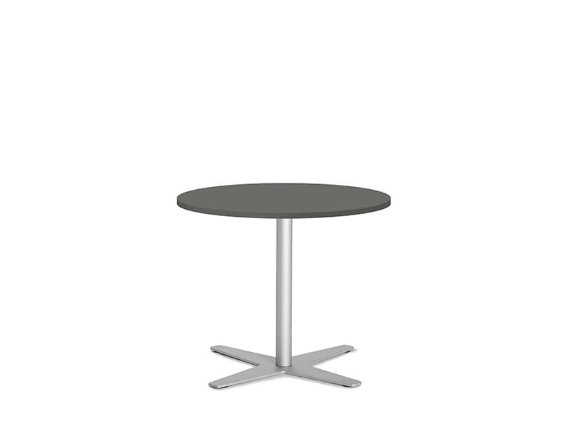 Bord Amy Ø900 H582 mm, Antracit laminat Hvidt understel