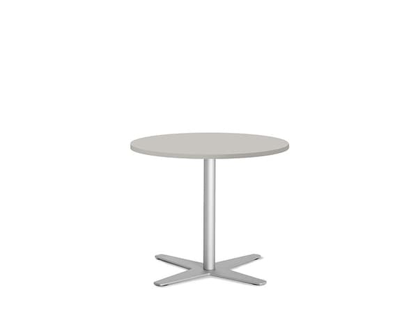 Bord Amy Ø900 H582 mm, Lys grå laminat Sort understel