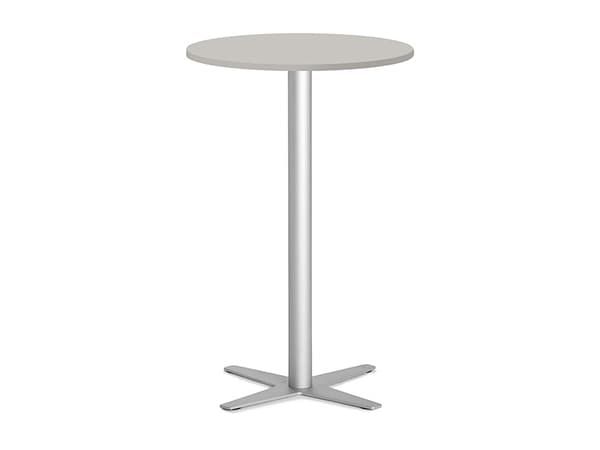 Bord Amy Ø900 H1050 mm, Lys grå laminat Sort understel
