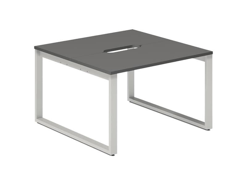 Studie-/Kontorbord DNWS S 2x1400x700mm Antracit/RAL9005