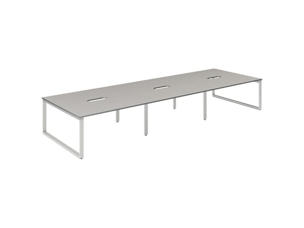 Studie-/Kontorbord DNWS S 2x1600x800mm Grå/RAL9006