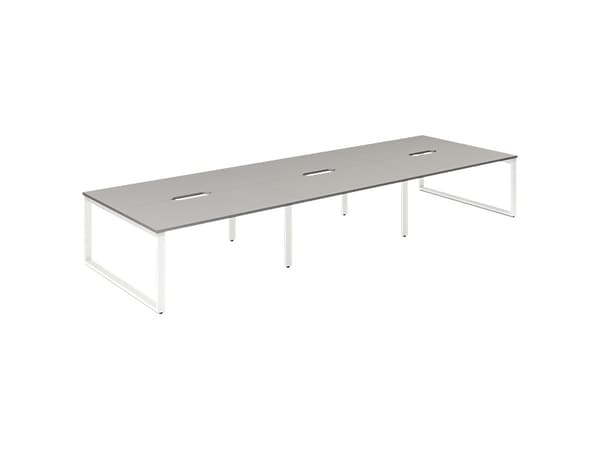 Studie-/Kontorbord DNWS S 2x1600x800mm Grå/RAL9016