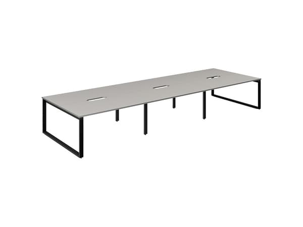 Studie-/Kontorbord DNWS S 2x1600x800mm Grå/RAL9005
