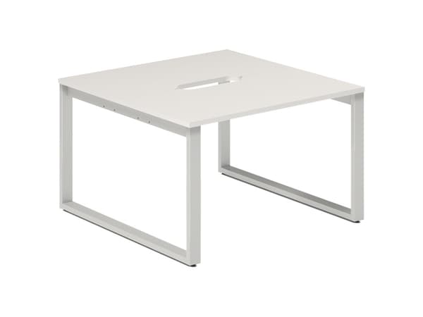 Arbets- och kontorsbord DNWS S 2x1600x800mm Vit/RAL9016