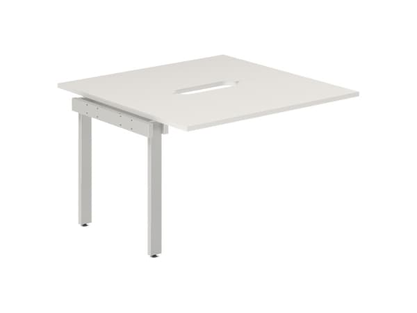 Työ-/ toimistopöytä DNWS P 2x1200x600mm Valkoinen/RAL9006