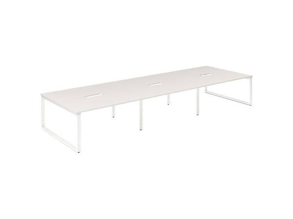 Työ-/ toimistopöytä DNWS P 2x1400x700mm Valkoinen/RAL9016