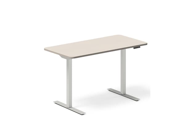Lyft-/sänkbart bord DNA, Björk 1400x800 mm 2 ben/Alu grey