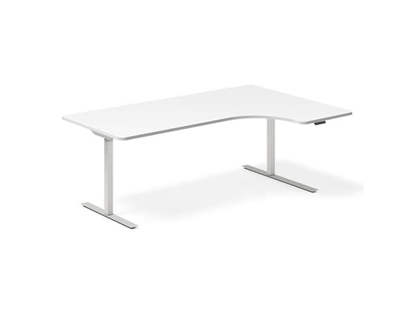 Lyft-/sänkbart bord DNA, vit 1600x1200 mm vänster 2-benig/svart