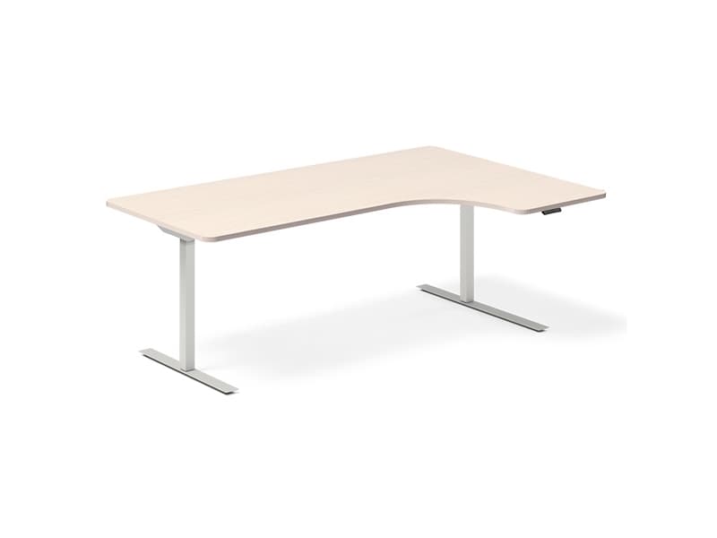 Lyft-/sänkbart bord DNA, björk 1600x1200 mm Höger 2 ben/Svart