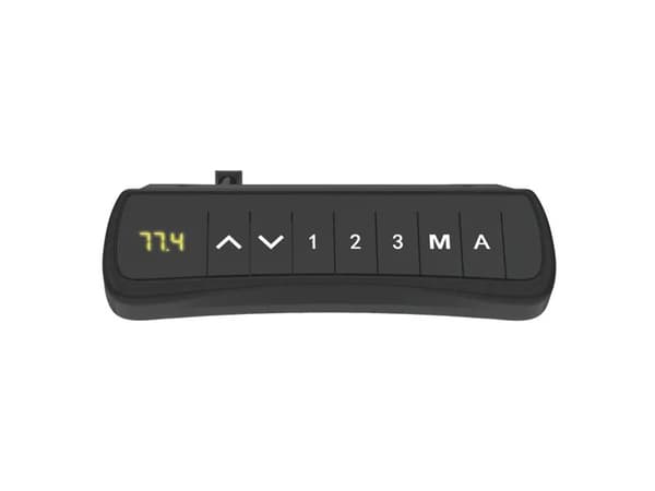 Hæve-sænkebord DNA, Antracit 2000x2000 mm Venstre 3-ben/Sort