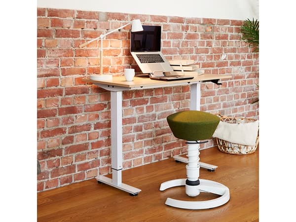 Flexidesk Höjt lågt bord 120x60 cm vit/vit