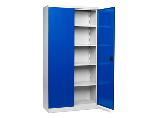 Verktygsskåp SMV 1000x600x1990 mm blå dörrar