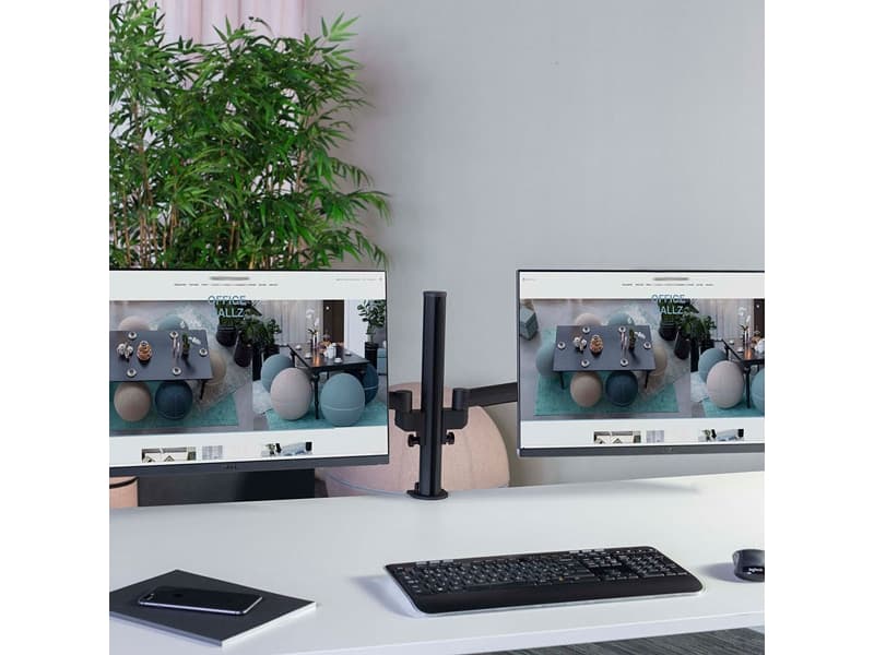 Skærmholder V4 Twin, Hvid