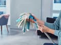 Miniatyrbilde 5 av 5: Leifheit 52106, Bomull, Fiber, Laminat, Tørr & våt, Blå, Hvit