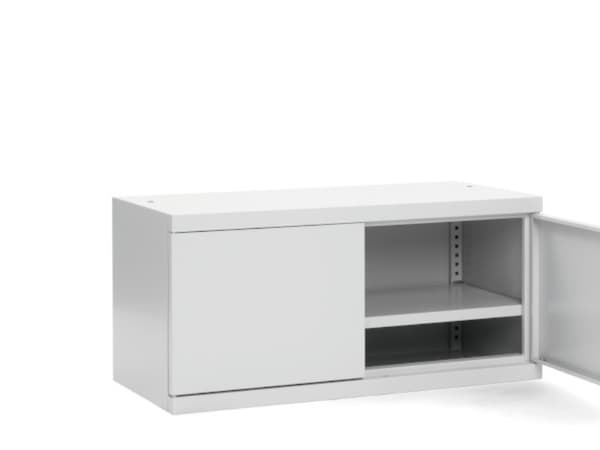 Opbevaringsskab i stål - SMK 470x800x435 mm Musta
