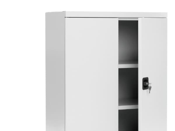 Kontorskab/Opbevaringskab i stål - SMK 1040x1000x435 mm
