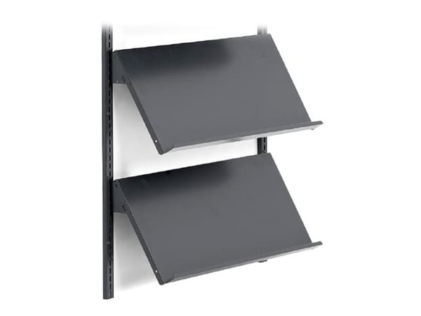 Tidsskriftshylde 900x360 mm Metalgrå