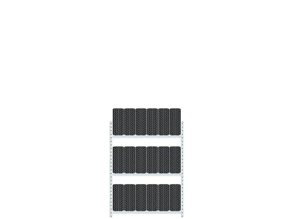 Følgesektion Boltless Dækreol 2000x1500x400mm 400 kg/aflæg