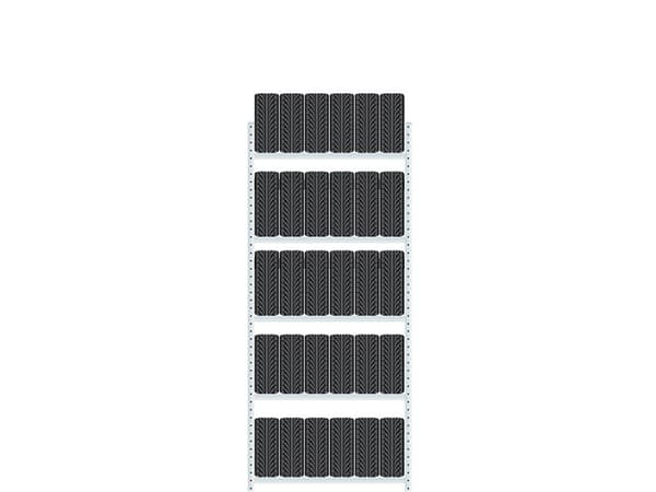 Følgesektion Boltless Dækreol 3500x2000x400mm 400 kg/aflæg